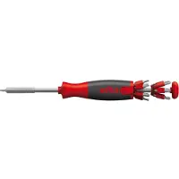 Wiha LiftUp 26one - Schraubendreher mit Bit-Satz Elektronica en fijnmechanica, Werkplaats, VDE Bitschroevendraaier 1/4 (6.3 mm)