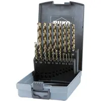 RUKO 228214RO HSSE-Co 5 Metaal-spiraalboorset 19-delig 1 mm, 1.5 mm, 2 mm, 2.5 mm, 3 mm, 3.5 mm, 4 mm, 4.5 mm, 5 mm, 5.5 mm, 6 mm, 6.5 mm, 7 mm, 7.5 mm, 8 mm,