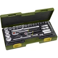 Proxxon Industrial 23286 Dopsleutelset Metrisch 1/4 (6,3 mm), 1/2 (12,5 mm) 65-delig