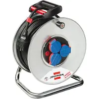 Brennenstuhl Garant S IP44 haspel, 50 meter, AT-N05V3V3-F, 3G1,5, zwart, artikelnummer 1198590