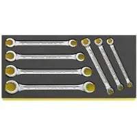 Stahlwille 96838758 TCS 24/7, 8X10-19X22 MM Dubbele ringsleutelset Sleutelbreedte (metrisch) 8 - 22 mm