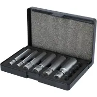 Ks Tools 500.7325 1/4 + 3/8 speciale gloei- en bougiestekkerset met scharnier, 11-delig