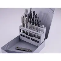 GSR 00708040 Schroefdraadsnijderset 17-delig Metrisch M3 - M12 DIN 352 HSS-G 1 stuk(s)