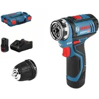 Bosch Professional GSR 12V-35 FC Accu Schroefboormachine FlexiClick 12V 3.0Ah + 1x Hulpstuk in L-Boxx - 06019H3001