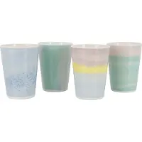 Bo Camp - Pastel - Beker - Barfleur - Melamine - 4 Stuks