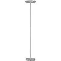 FISCHER&HONSEL GMBH LED-uplighter vloerlamp Dent, dimbaar, alu / grijs / zink, Woon-/ Eetkamer, metaal, Modern, LED vloerlamp