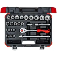 Gedore R69013024 24-delige Dopsleutelset - 1/4'' En 1/2''