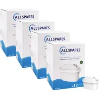 Allspares 3x Waterfilter geschikt voor BRITA MAXTRA+ (12-Pack)