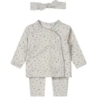 Dirkje longsleeve + broek + haarband blauw Set Meisjes Stretchkatoen V-hals - maat 62