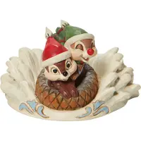 Disney Traditions Knabbel en Babbel Fun in the Snow 6 cm