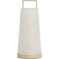 Light & Living Japandi Tafellamp Fyon Ø 20cm Creme Met Wit