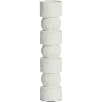 Light & Living Kaarsenhouder Ø9x41 cm AKTA crème (Wit, 9x41x9cm)