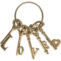 Clayre & Eef Hanger 10x5x20 cm Goudkleurig Ijzer Woondecoratie Goudkleurig Woondecoratie