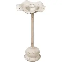 Clayre & Eef Witte Kandelaar Ø 22*48 cm 6Y4282