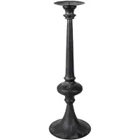 Clayre & Eef Zwarte Kandelaar Ø 15*45 cm 6Y4468