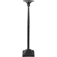 Clayre & Eef Zwarte Kandelaar Ø 10*44 cm 6Y4469L