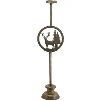 Clayre & Eef Koperkleurig Kandelaar 13*9*48 cm 6Y4511