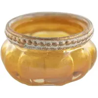 Clayre & Eef Gele Waxinelichthouder Ø 6*4 cm 6GL3502