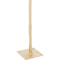 J-Line 36813 Boom Pluimen Staal Goud/Wit Large - 140 x 140 x 190 cm