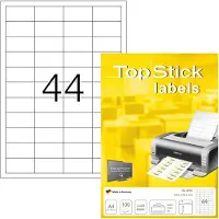 Topstick TOP STICK Universal-Etiketten, 48,3 x 25,4 mm, weiá