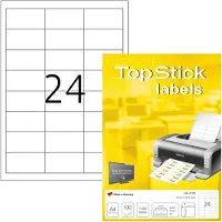 Topstick TOP STICK Universal-Etiketten, 64,6 x 33,8 mm, weiá