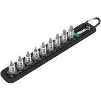 Wera 05003884001 Dop (zeskant) Dopsleutelinzetset 11-delig 1/4 (6.3 mm)