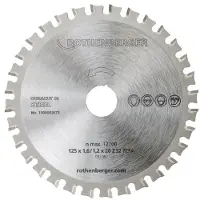 Rothenberger Zaagblad | buiten d. 125 mm aantal tanden 32 | gat d. 20 mm | 1 stuk - 1500003673 1500003673