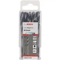 Bosch 2608577546 PointTeQ HSS Metaal-spiraalboor 10-delig 6 mm Gezamenlijke lengte 98 mm Gebruineerd DIN 338 Zeskant schacht 1 stuk(s)