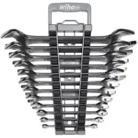 Wiha 44753 Dubbele steeksleutelset 12-delig Sleutelbreedte (metrisch) 7 - 32 mm
