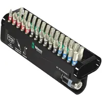 Wera 05071109001 Coffret d'embouts Bit Check 30 pièces Pour inox support Rapidaptor