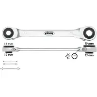 Vigor V2705 V2705 Dubbele ringsleutelratelset Sleutelbreedte (metrisch) 10 - 19 mm
