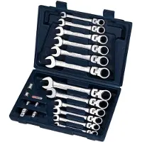 Ks Tools 503.4868 Set ratelringsteeksleutels