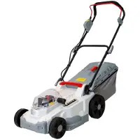 Ikra Accu-grasmaaier ICM 2/2037 | 2x20V | 37 cm maaibreedte | 5 snijhoogtes | 40 liter opvangbak | met mulchset, 2 accu's van 2,0 Ah en dubbele snellader