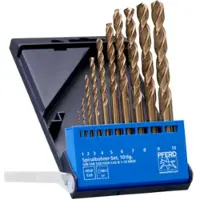 PFERD TOOLS 25298002 SET DIN 338 HSSE N 1-10 INOX 10TLG Metaal-spiraalboorset 10-delig 1 mm, 2 mm, 3 mm, 4 mm, 5 mm, 6 mm, 7 mm, 8 mm, 9 mm, 10 mm 1 set(s)
