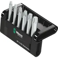 Wera Assortiment d'embouts Mini-Check, 6 pièces, TORX