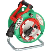 Brennenstuhl Garant G Bretec IP44 Kabelhaspel (Buiten Kabelhaspel voor de tuin met 23+2m kabel in rood, speciale kunststof, korte termijn buitengebruik, Made in Germany)