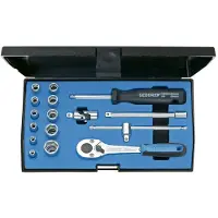 Gedore 20 EMU-10 6162220 Dopsleutelset Metrisch 1/4 (6,3 mm) 16-delig