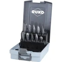 RUKO Set Roterende Frezen Van Wolfraamcarbide 10 Eenheden