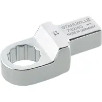 Stahlwille Ringinsteekgereedschap | sleutelwijdte 19 mm 14 x 18 mm | chroom-legering-staal | chroom-vanadium | 1 stuk - 58224019 58224019