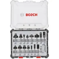 Bosch Powertools 15-Delige Gemengde Freesset 6mm - 2607017471