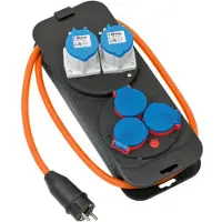Brennenstuhl Camping stroomstation 2xCEE230V/16A, 3x230V 1,5m H07RN-F3G2.5 met beschermcontact - 1151600040