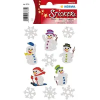Herma Stickers De Mencen van de sneeuw, glitter - 10 stuks