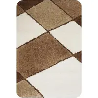 Dutch House Badmat Nice - Badmat 60X90cm - Bruin - Antislip - Badmatten - Anti Slip Douchemat - Badkamer Mat - Snel Absorberend - Snel Drogende Badmat
