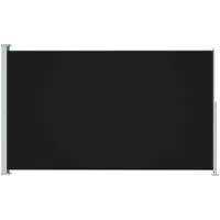 vidaXL Tuinscherm uittrekbaar 200x314 cm zwart