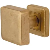 Hardbrass Voordeurknop QBE | Messing Getrommeld