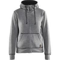 Blakläder Dames hooded sweatvest 33731157 | Zwart Mêlee | Maat S - 7330509483374