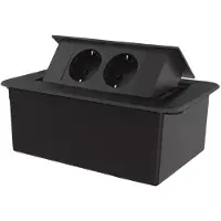 Livolo Stekkerdoos pop-up | Push | Inbouw | Zwart | Stopcontacten |