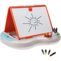 Eurekakids Portable Whiteboard With Triple Use And Accessories Transparant