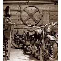Dimex Fotobehang - Vintage Garage 225x250cm - Vliesbehang