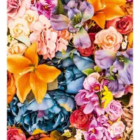 Dimex Fotobehang - Vintage Flowers 225x250cm - Vliesbehang